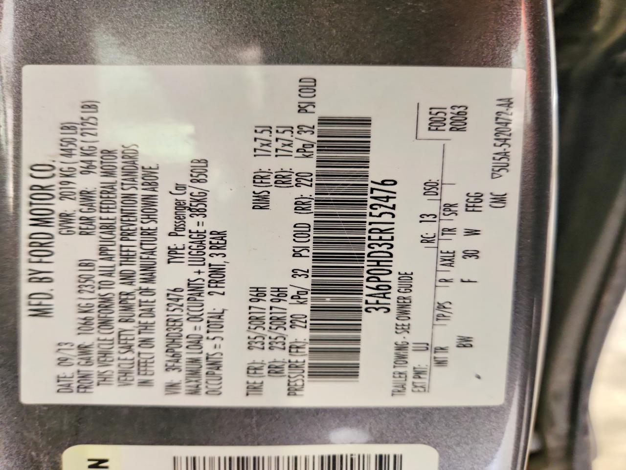 Ford Fusion Se