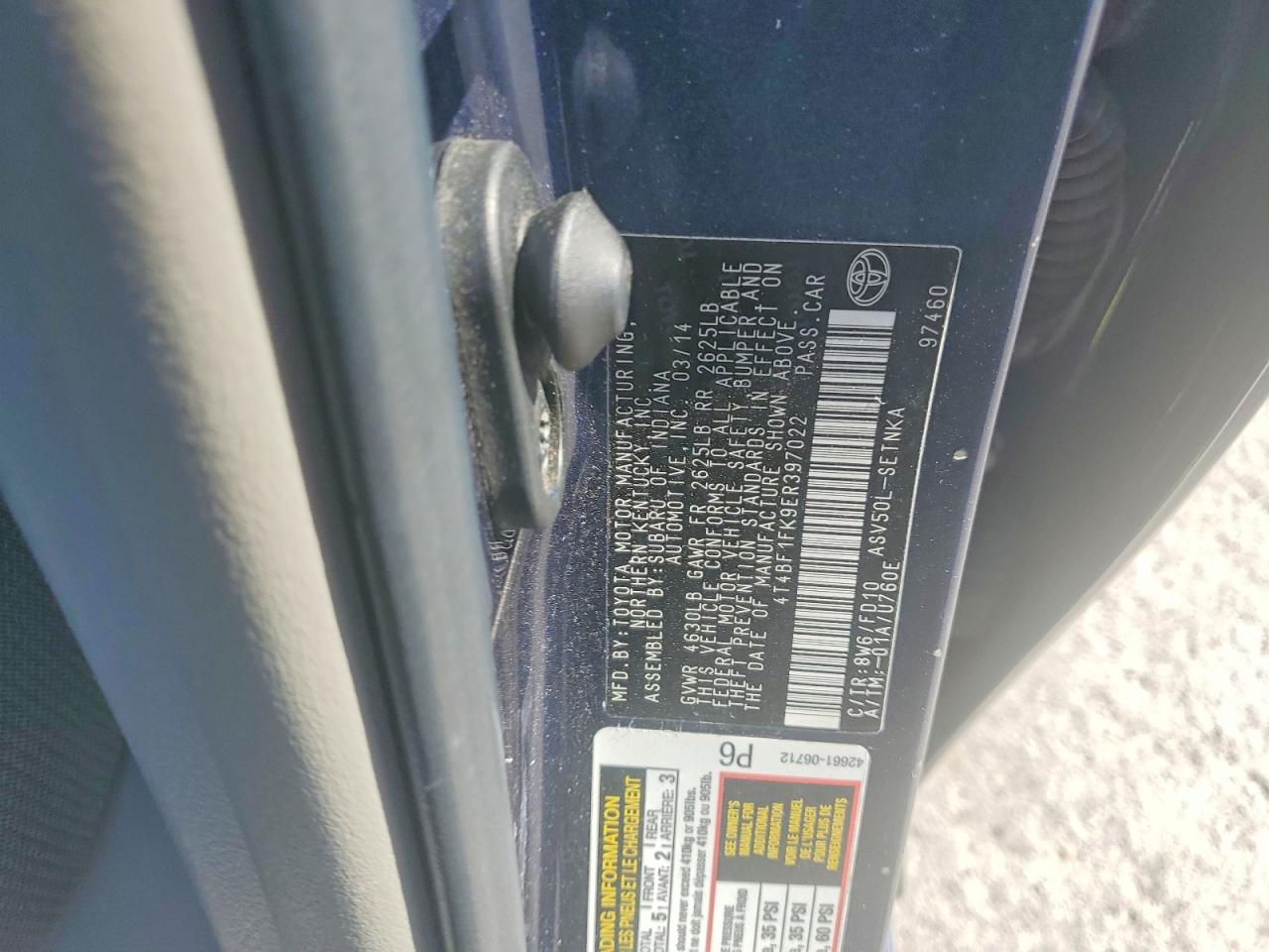 Toyota Camry Le