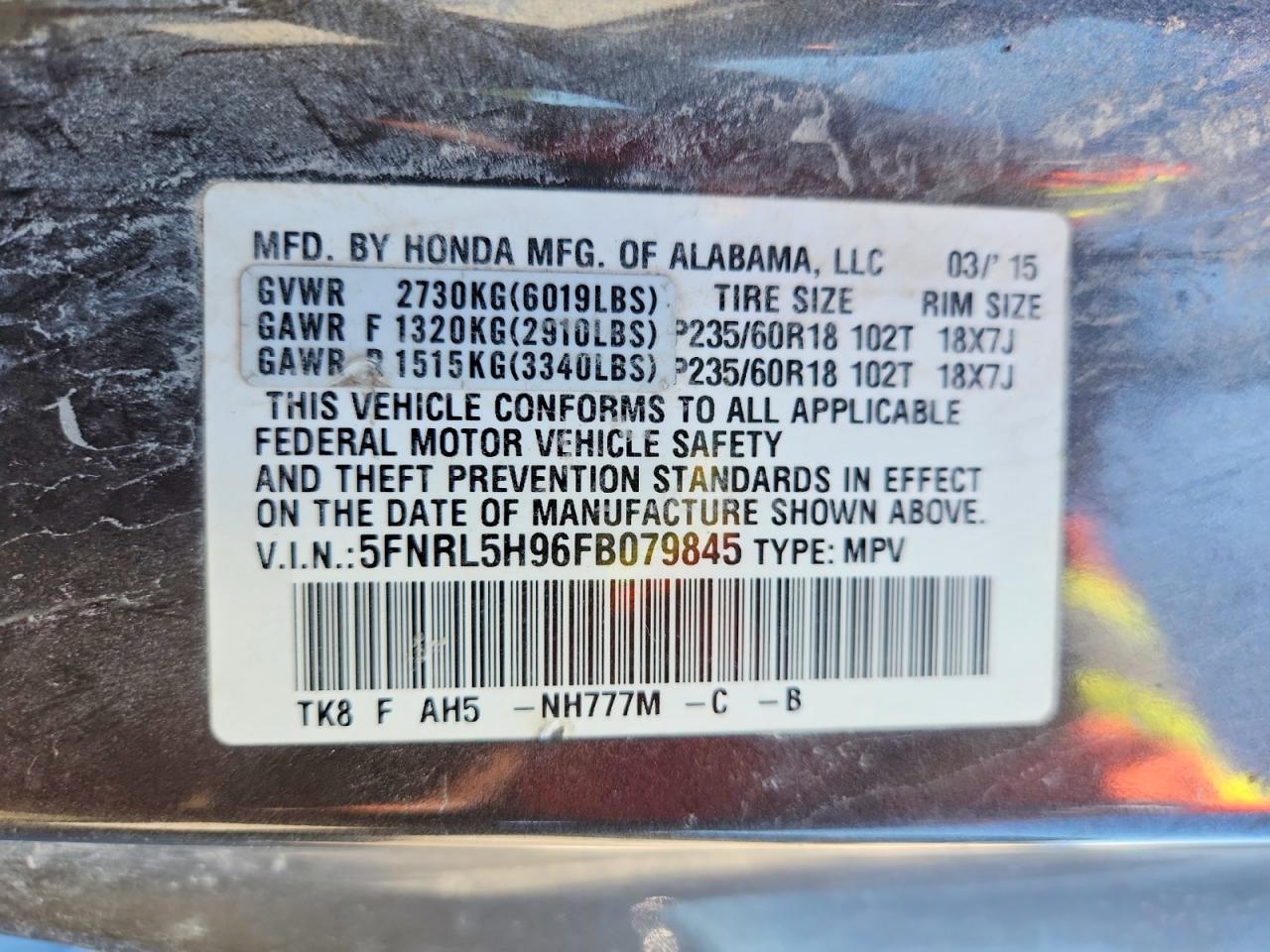 Honda Odyssey Touring