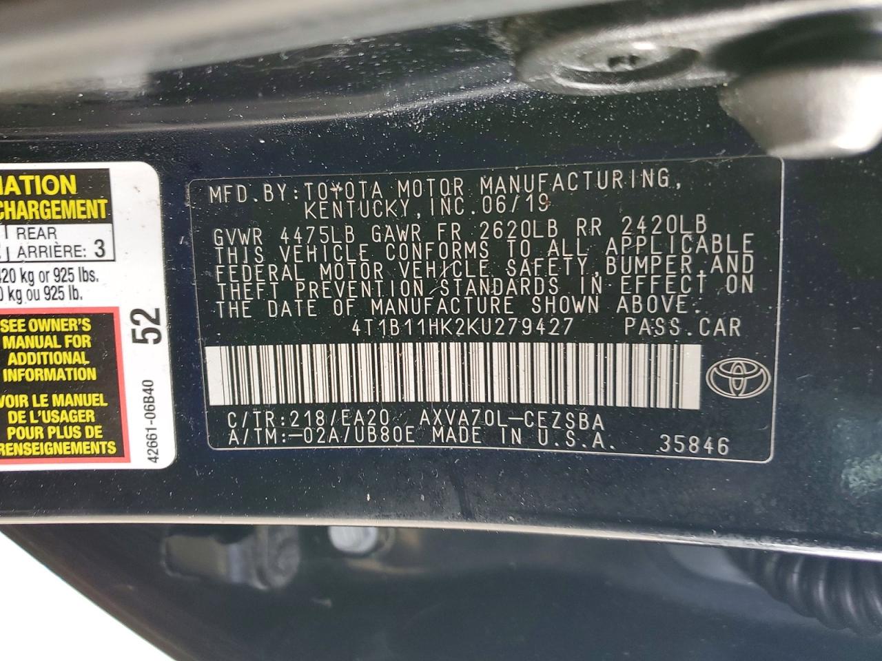 Toyota Camry Se