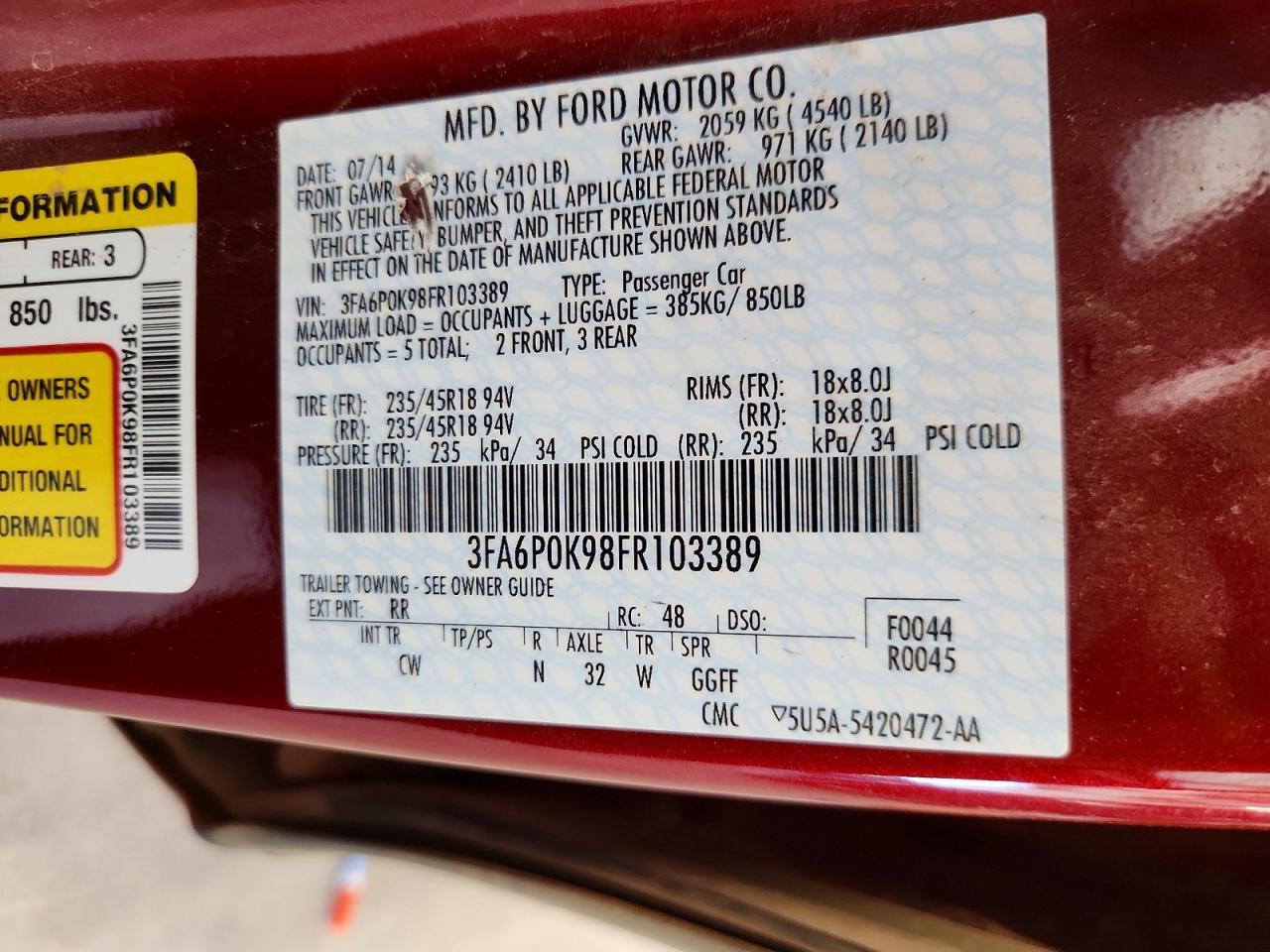 Ford Fusion Titanium