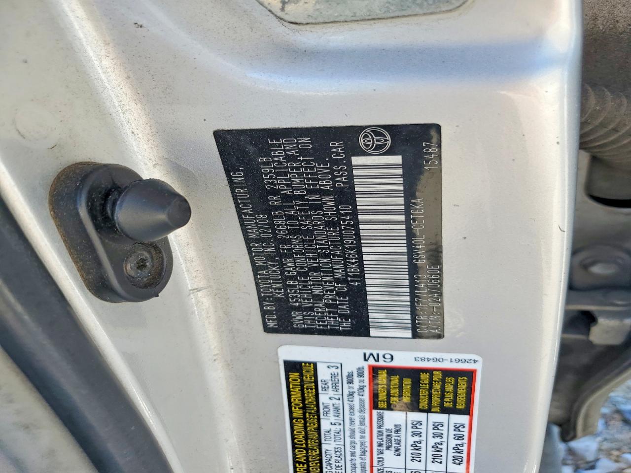 Toyota Camry Xle V6