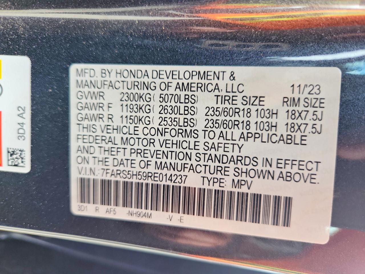 Honda Crv Sport