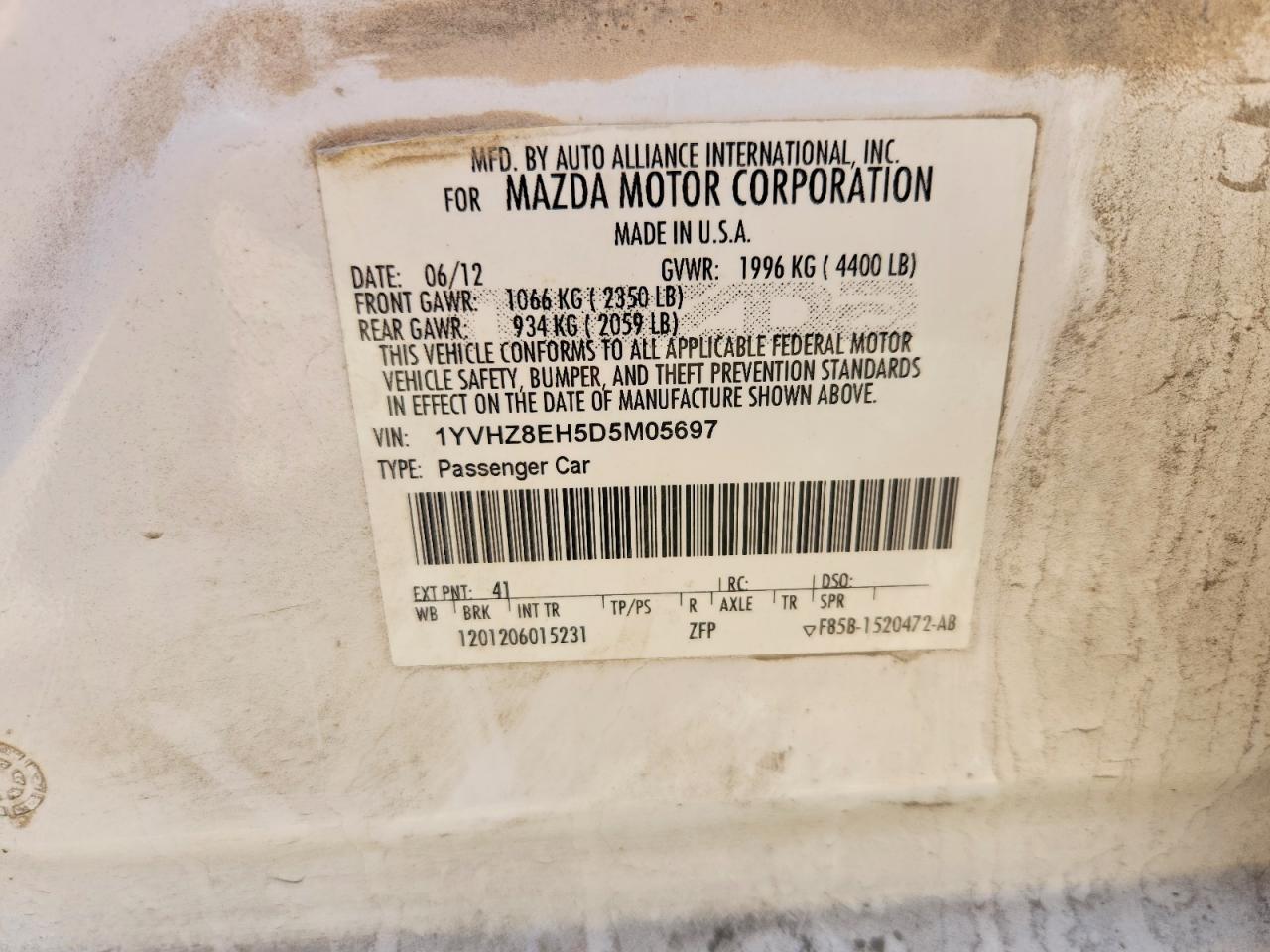 Mazda 6 Touring Plus