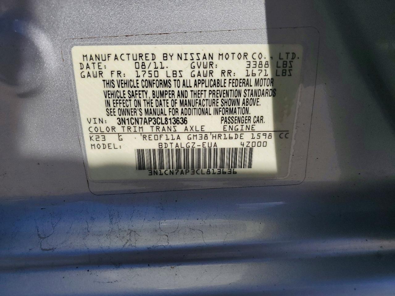 Nissan Versa 1.6 S
