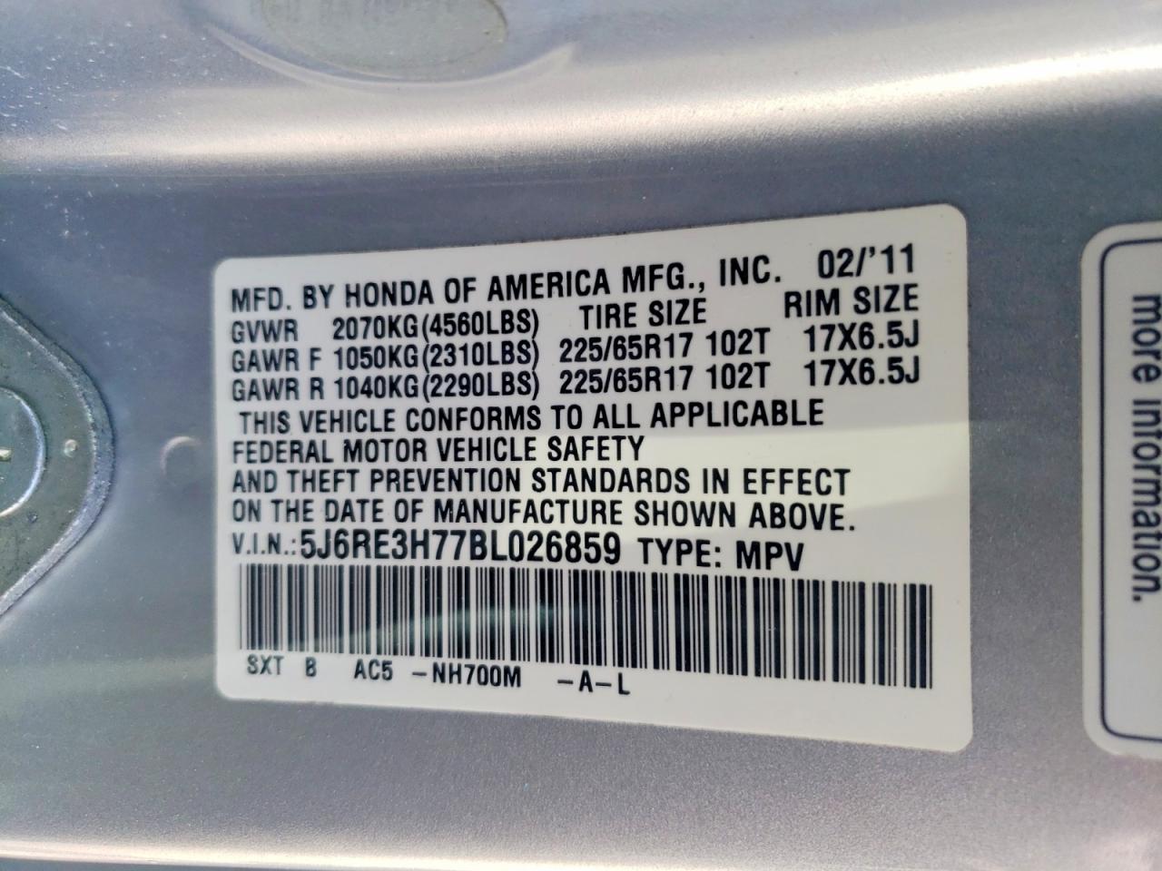 Honda Crv Exl