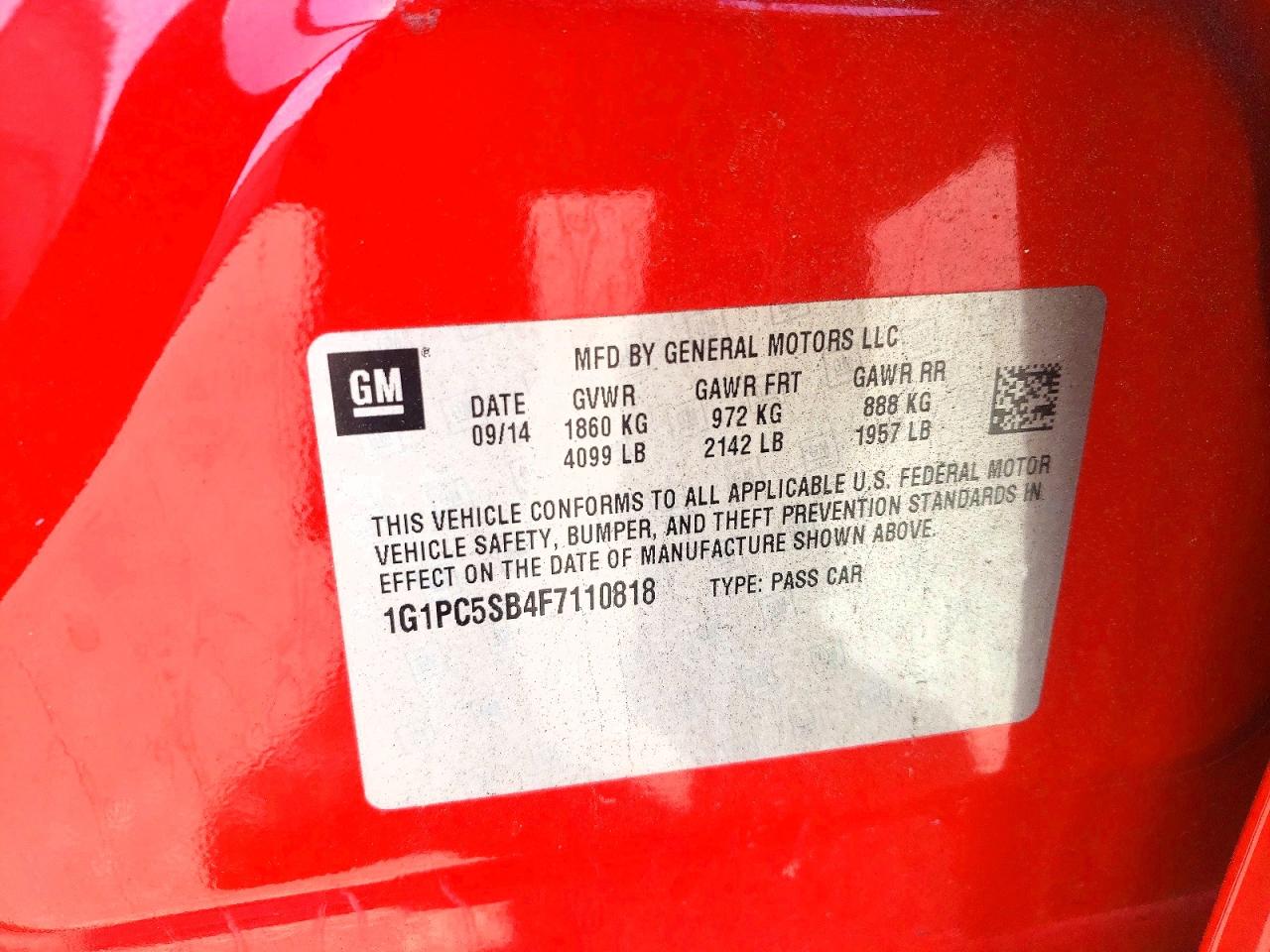 Chevrolet Cruze Lt