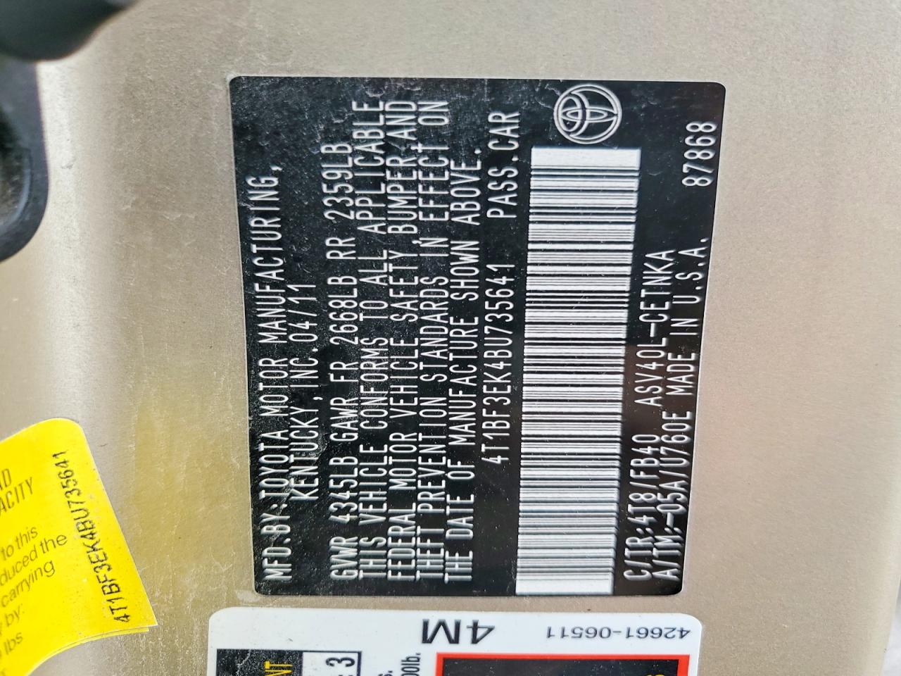 Toyota Camry Le