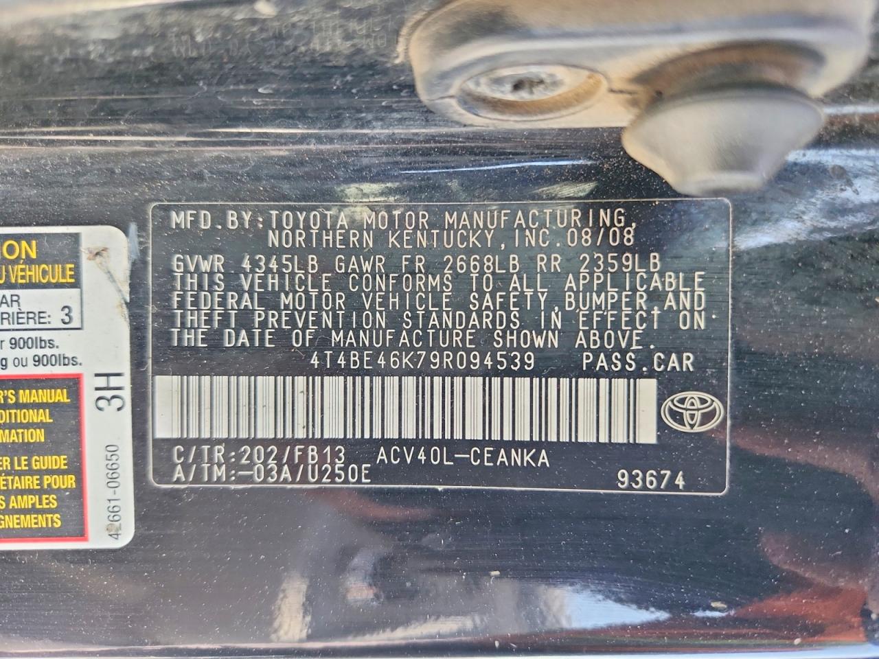Toyota Camry Le