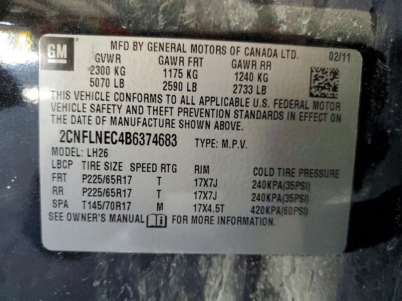 Chevrolet Equinox Lt
