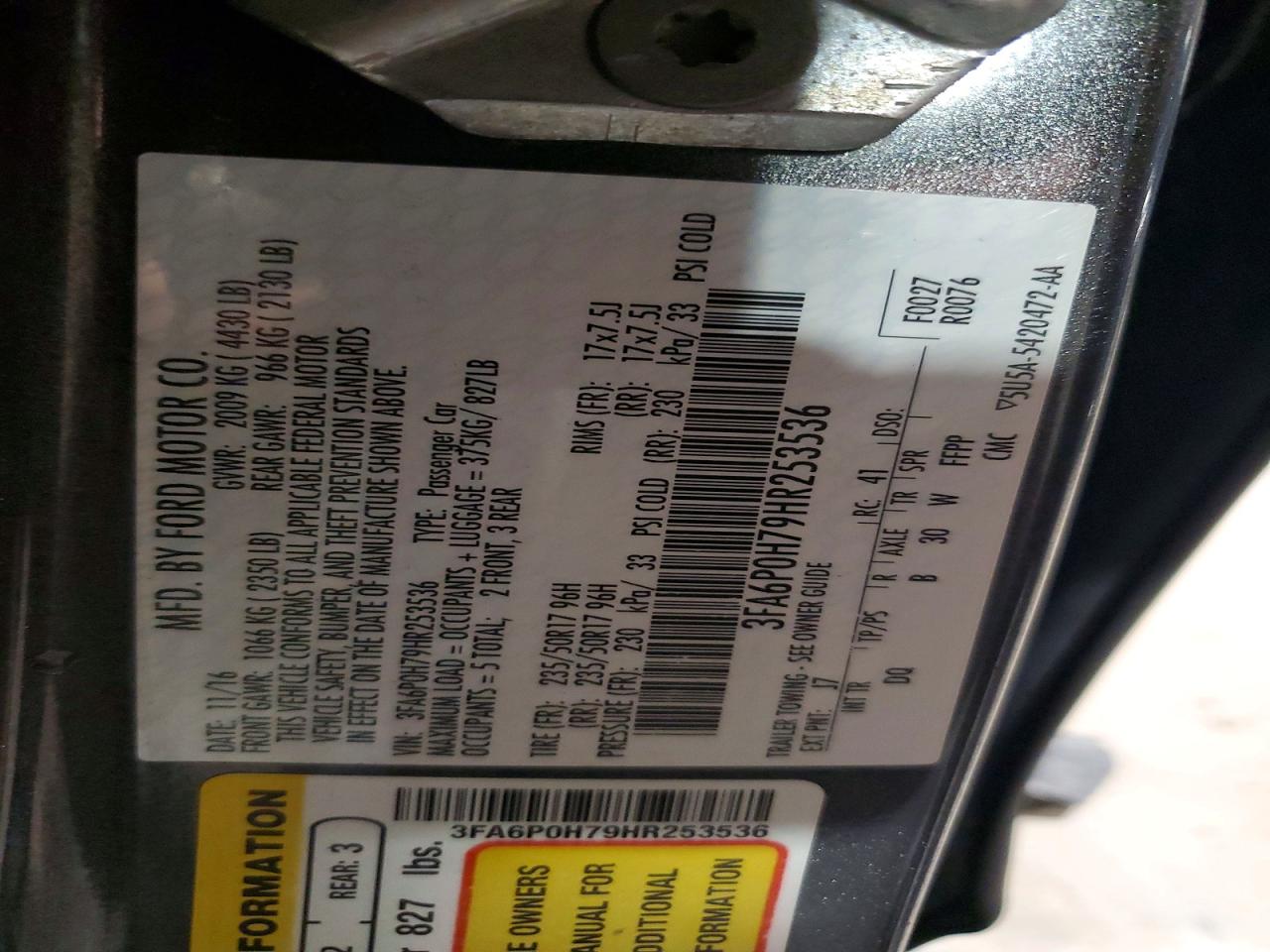Ford Fusion Se