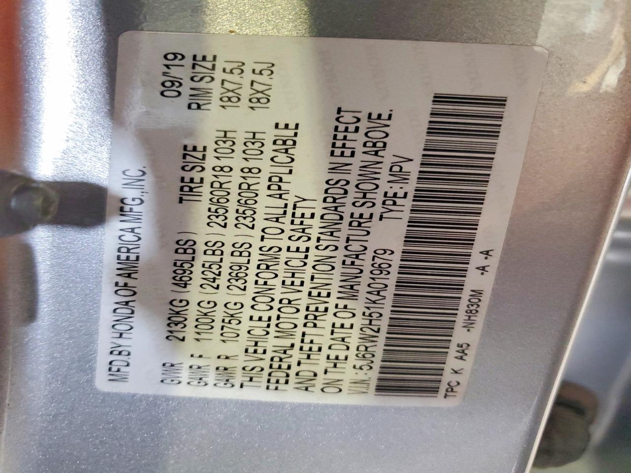Honda Crv Ex