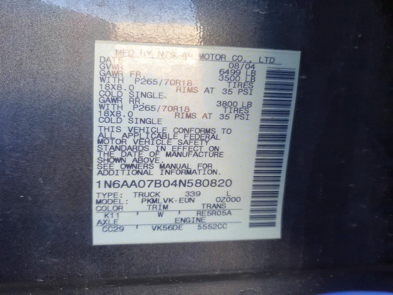 Nissan Titan Xe