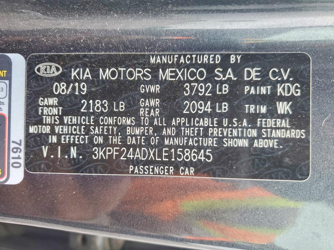 Kia Forte Lxs
