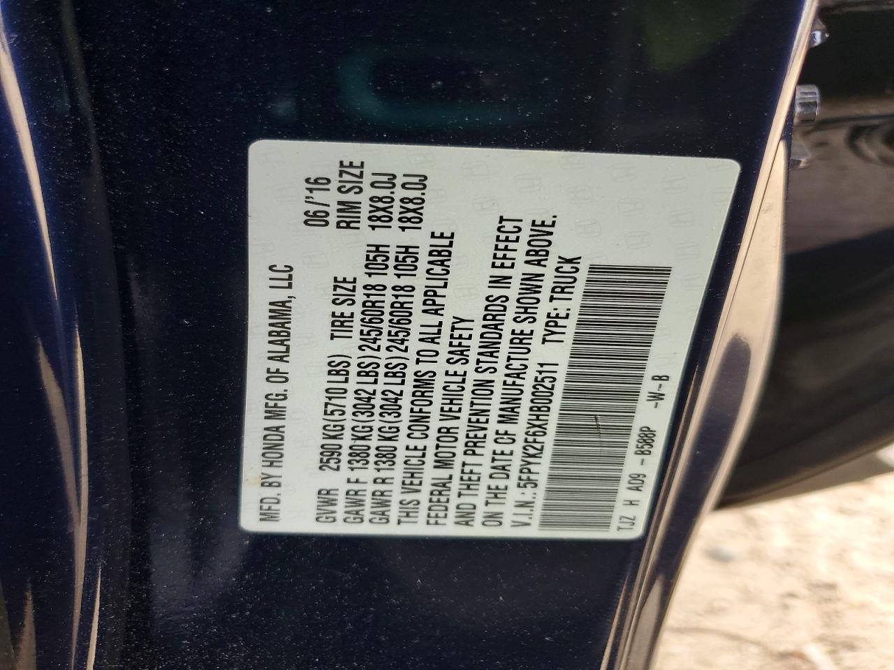 Honda Ridgeline Rtl