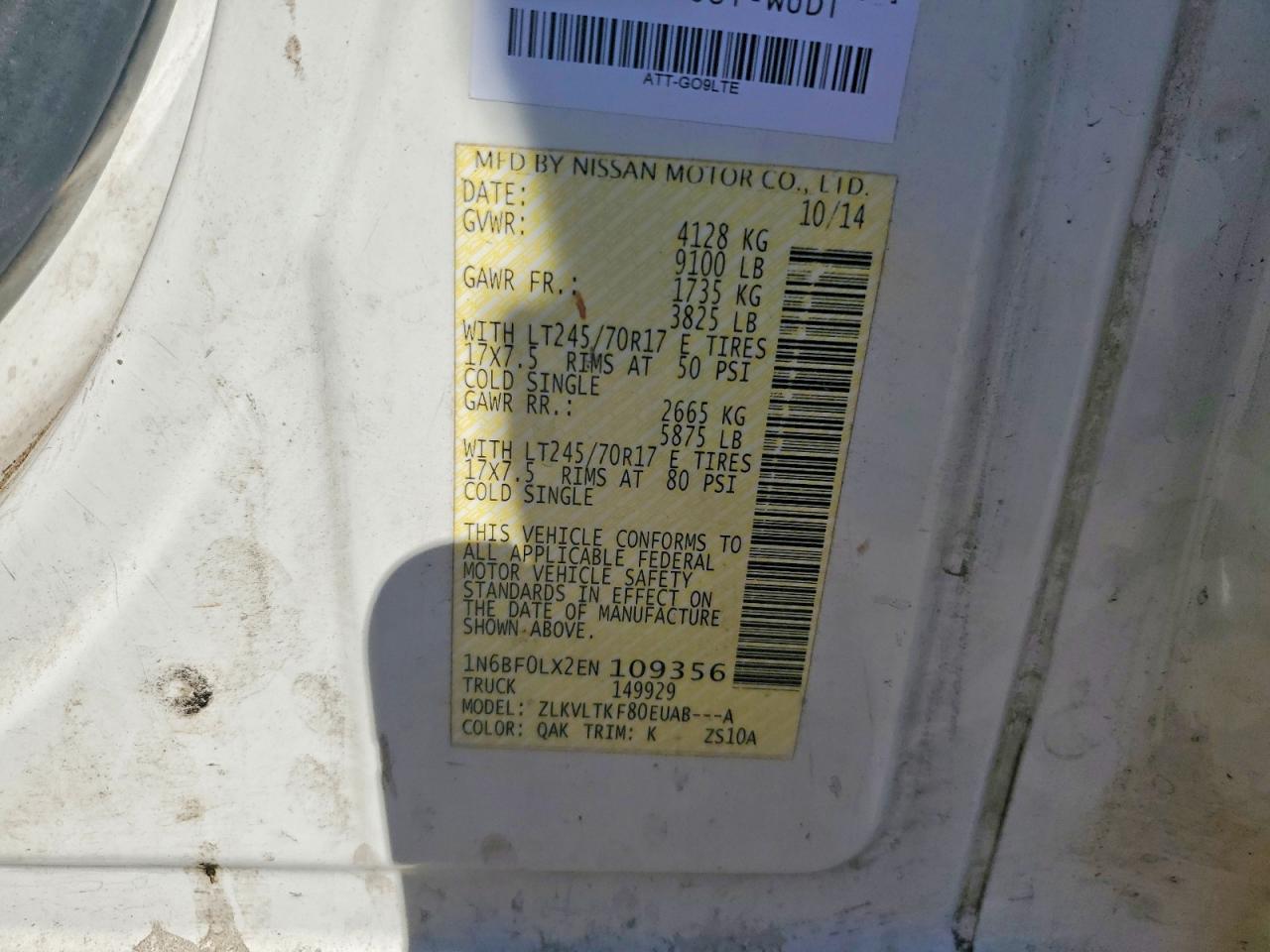 Nissan Nv 2500