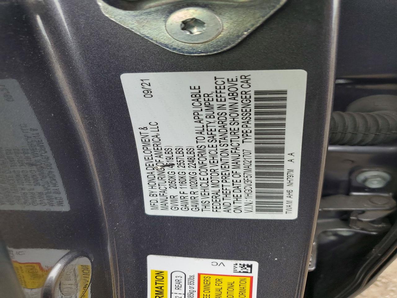 Honda Accord Hybrid Exl