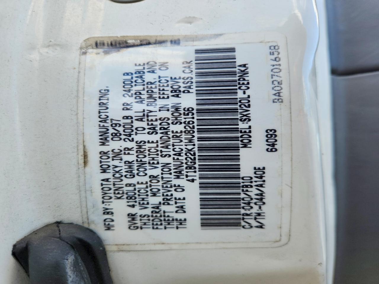 Toyota Camry Le