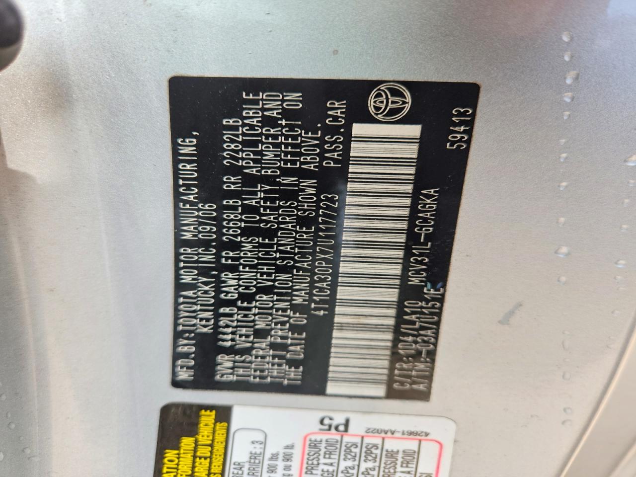 Toyota Camry Sle V6