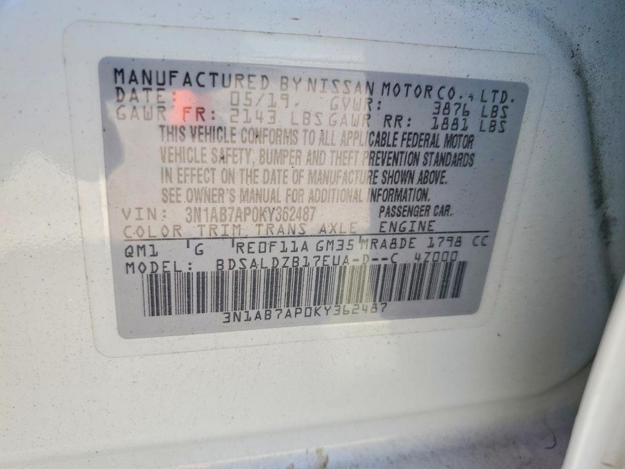 Nissan Sentra Sv