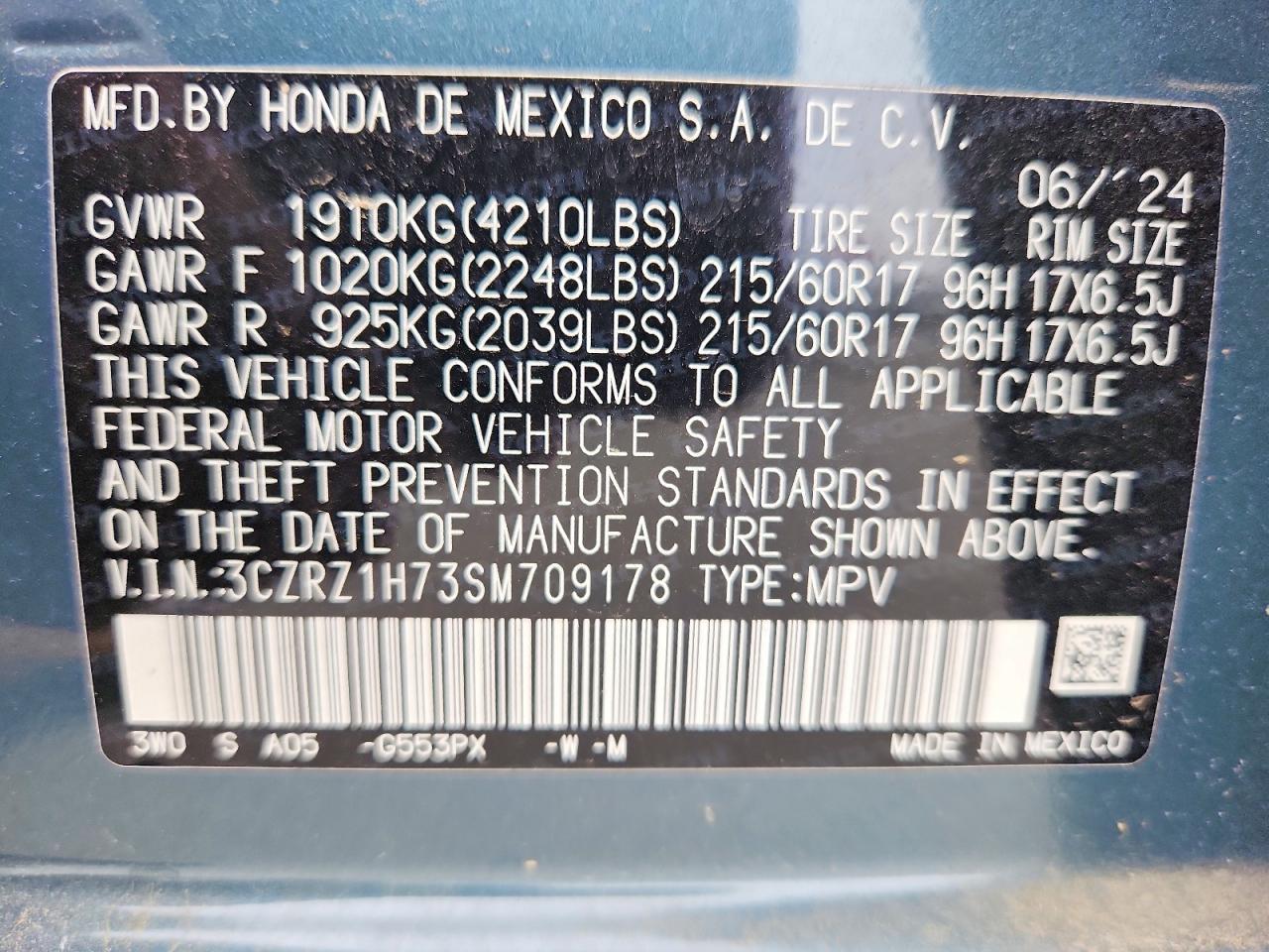 Honda HR-V Exl