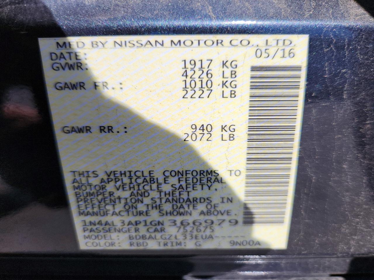 Nissan Altima 2.5 S
