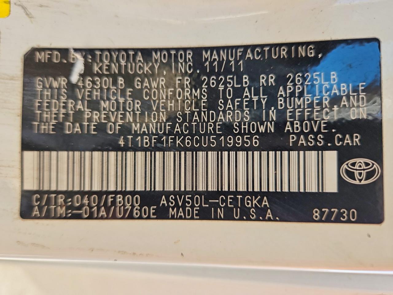 Toyota Camry Xle