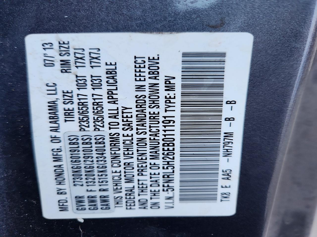 Honda Odyssey Lx