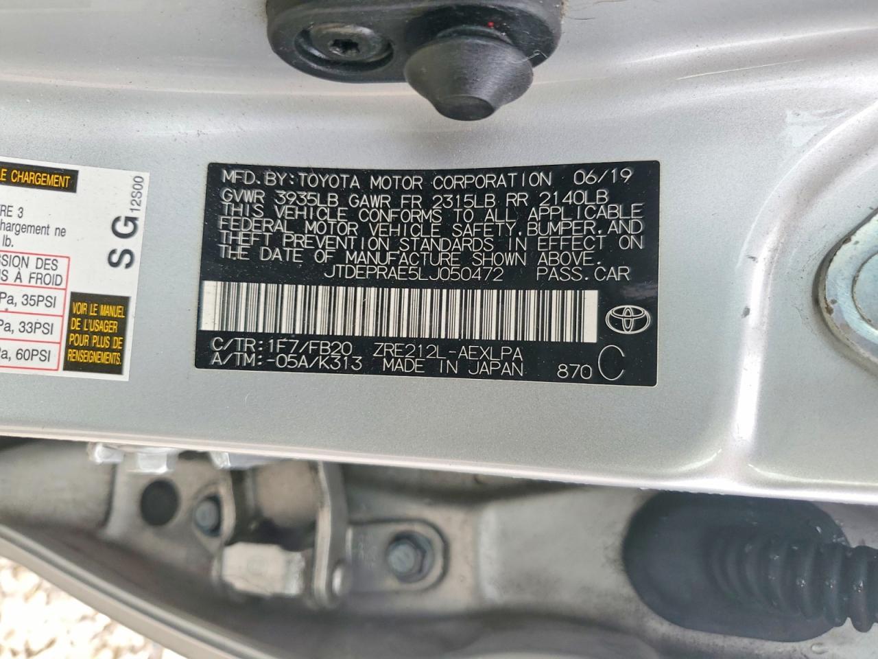 Toyota Corolla Le