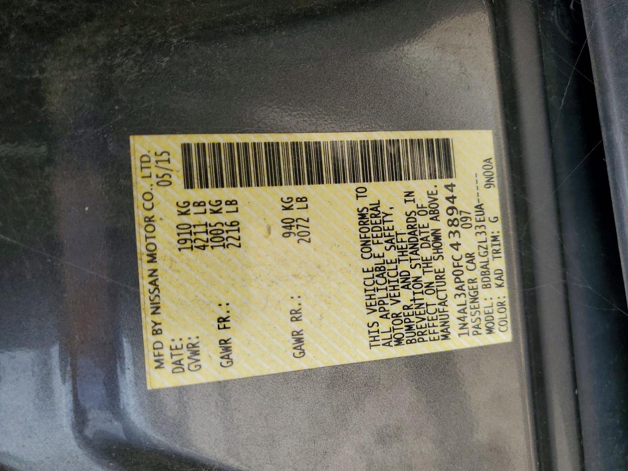 Nissan Altima 2.5 S