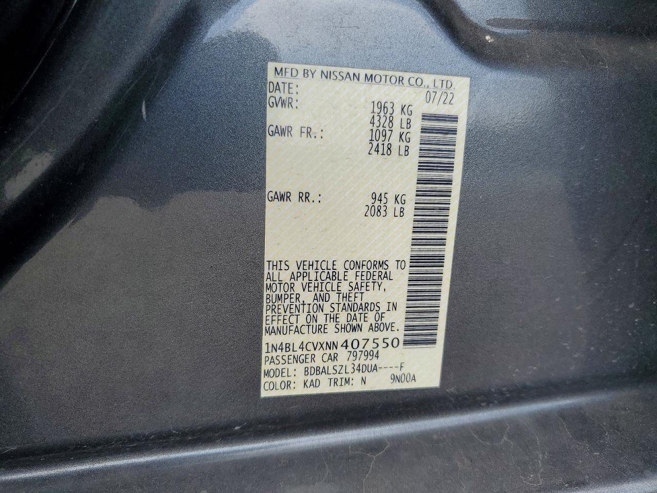 Nissan Altima Sr