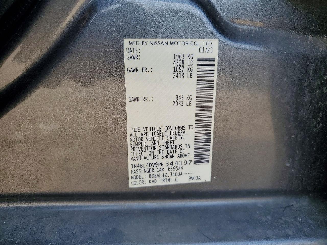 Nissan Altima Sv