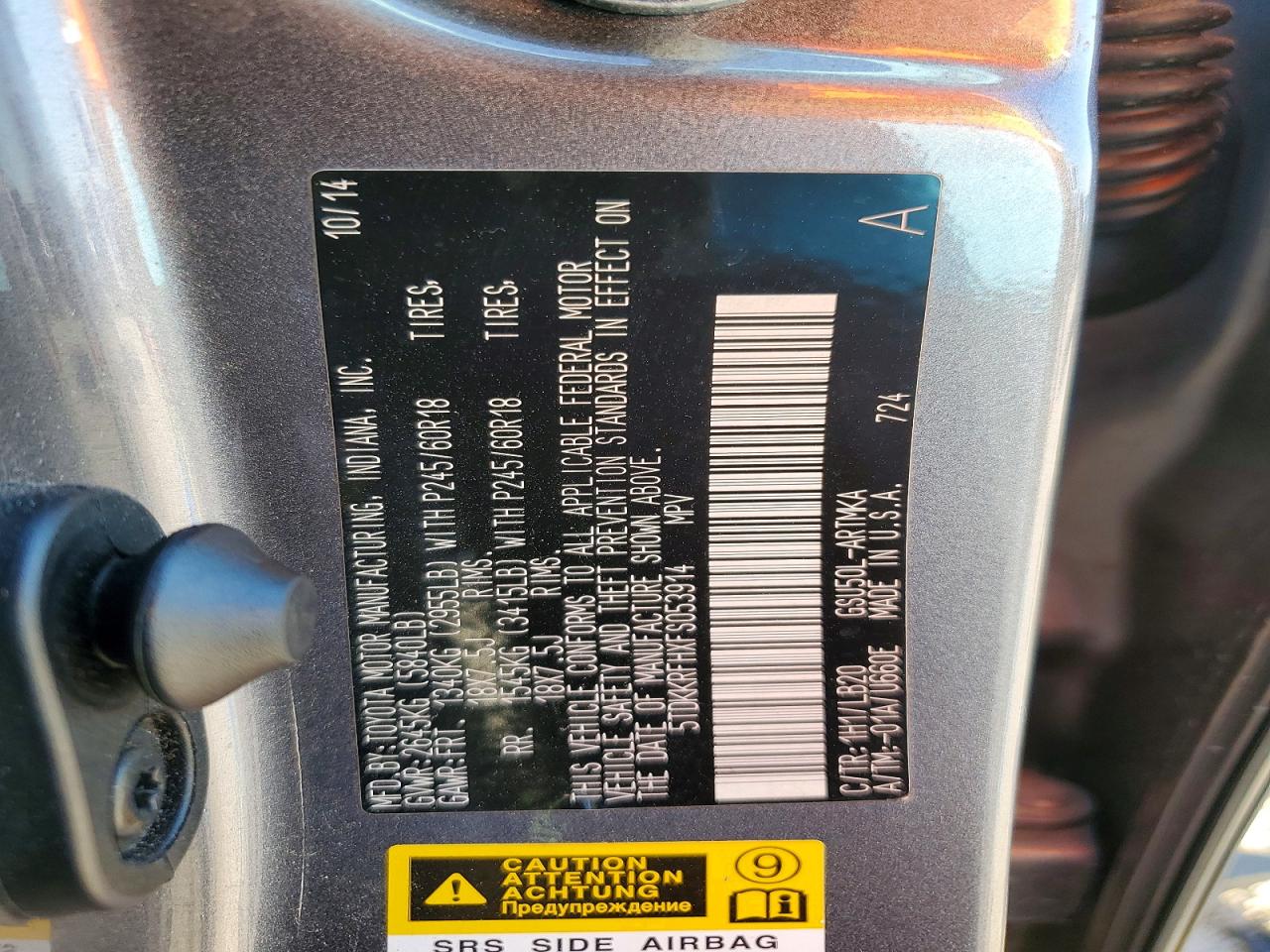 Toyota Highlander Xle