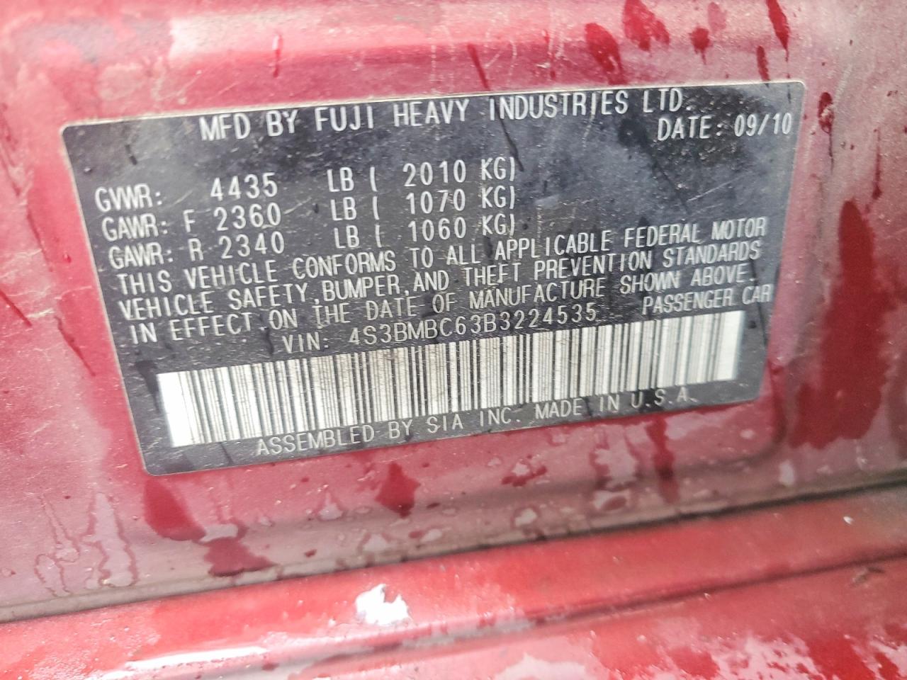 Subaru Legacy 2.5i Premium