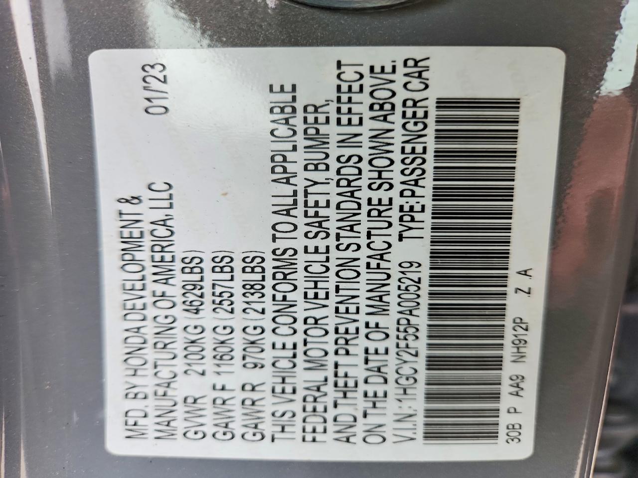Honda Accord Hybrid Sport