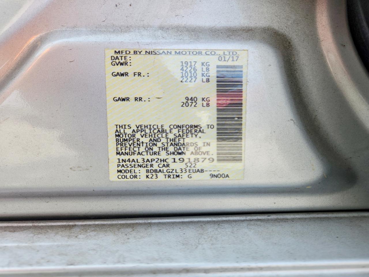 Nissan Altima 2.5 S
