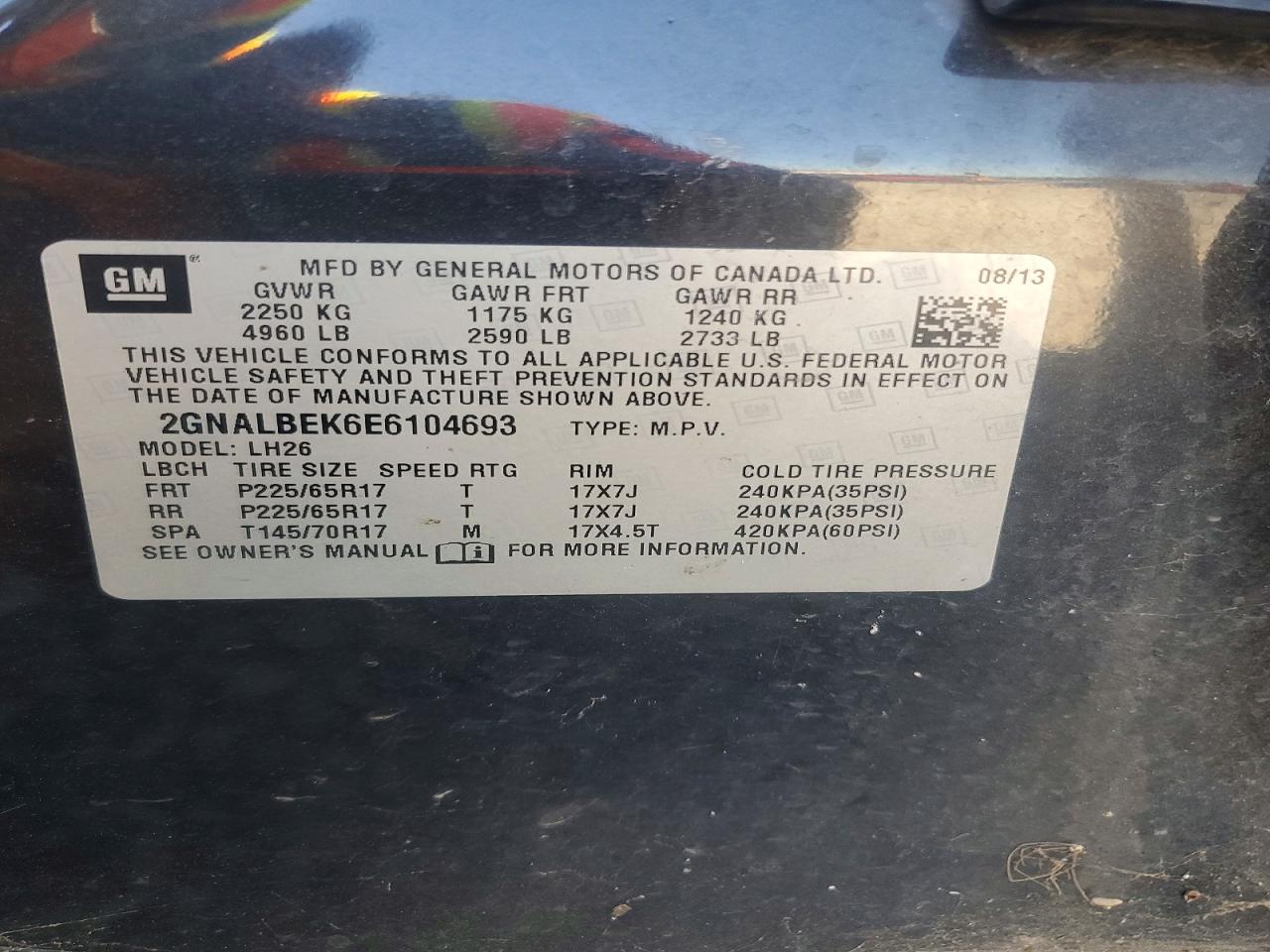 Chevrolet Equinox Lt