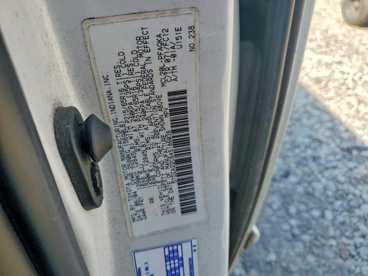 Toyota Sienna Xle 7 Passenger
