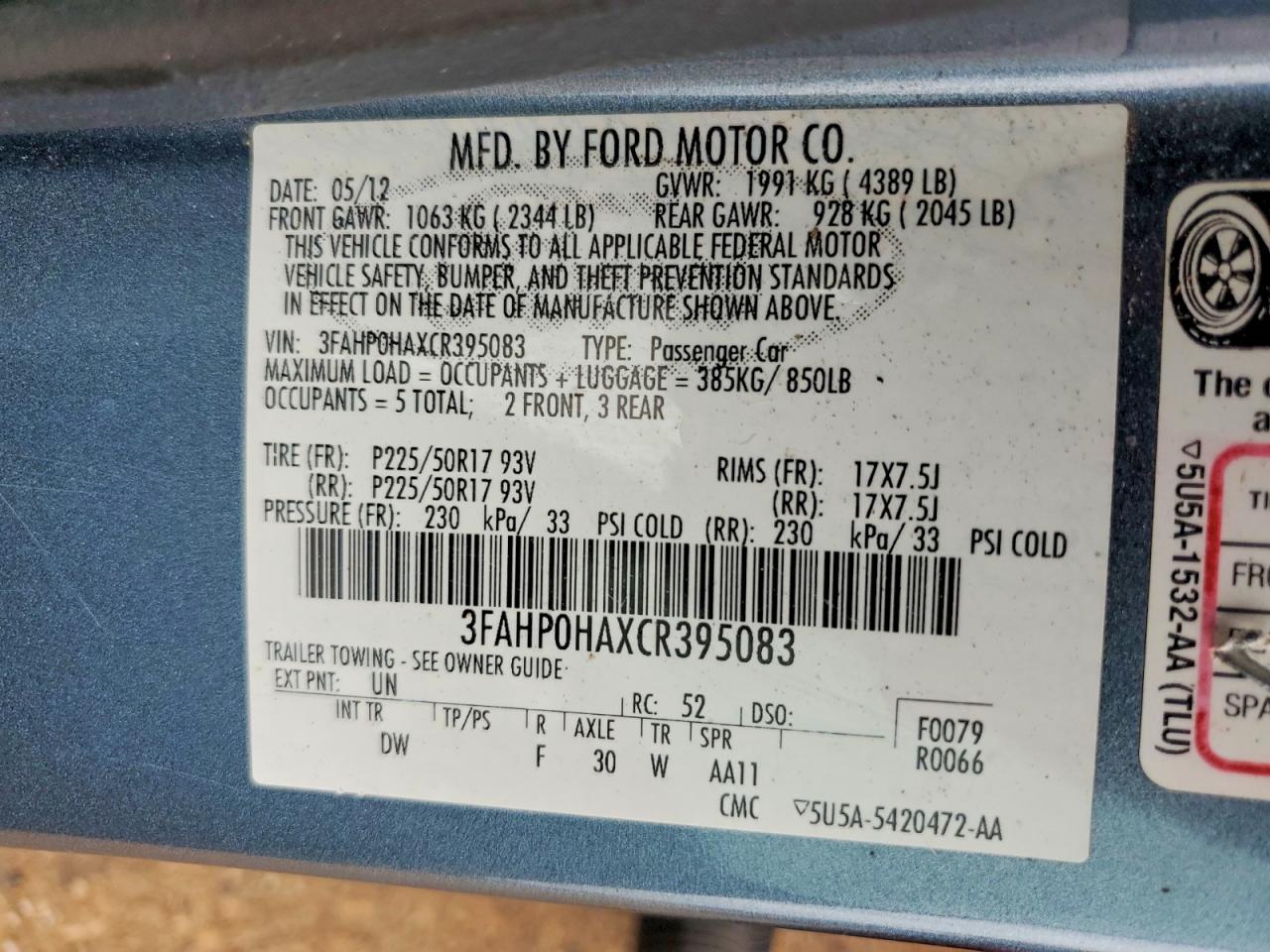 Ford Fusion Se