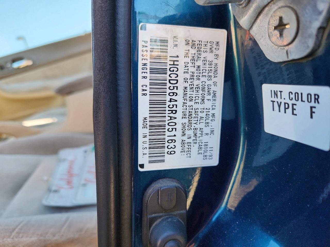 Honda Accord Lx