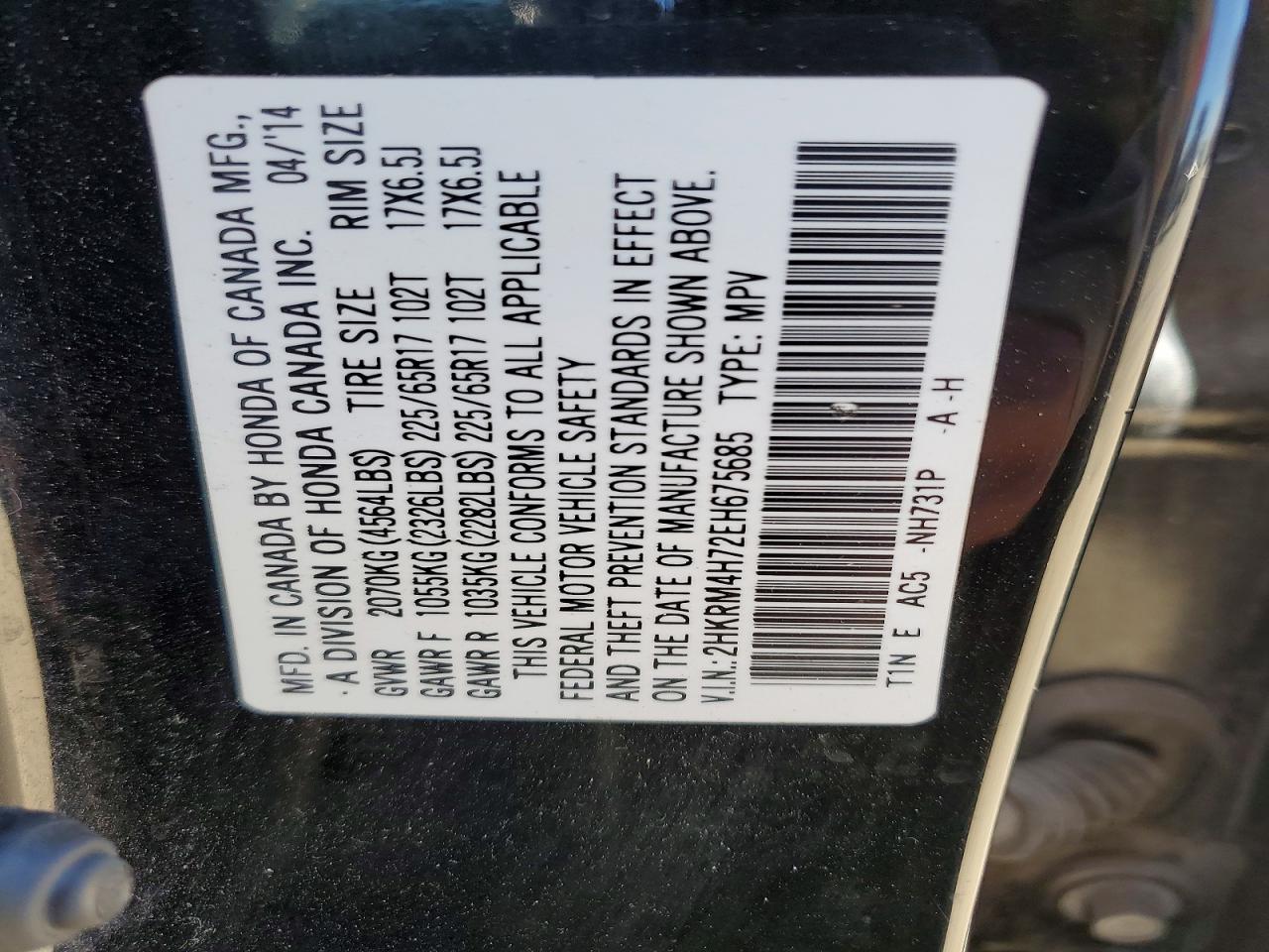 Honda Crv Exl