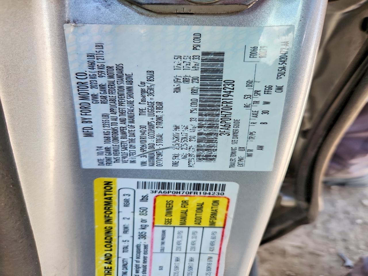 Ford Fusion Se