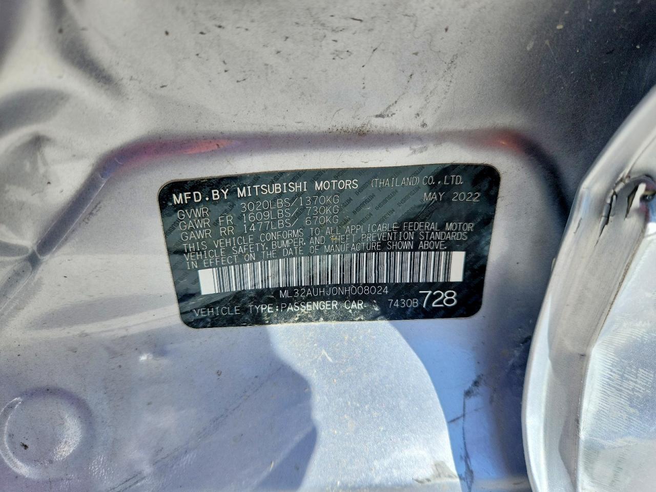 Mitsubishi Mirage Es