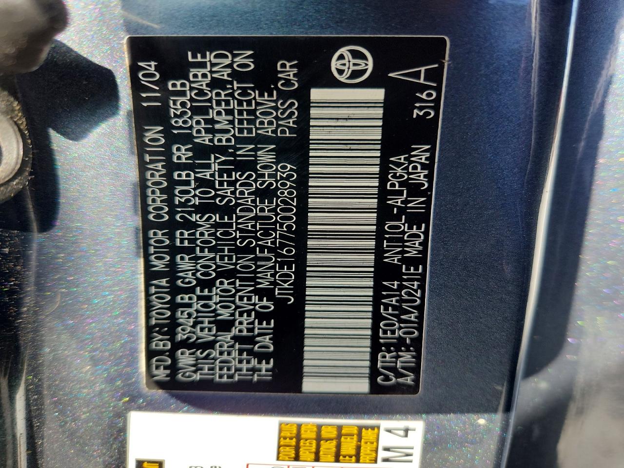 Scion Tc Base Base