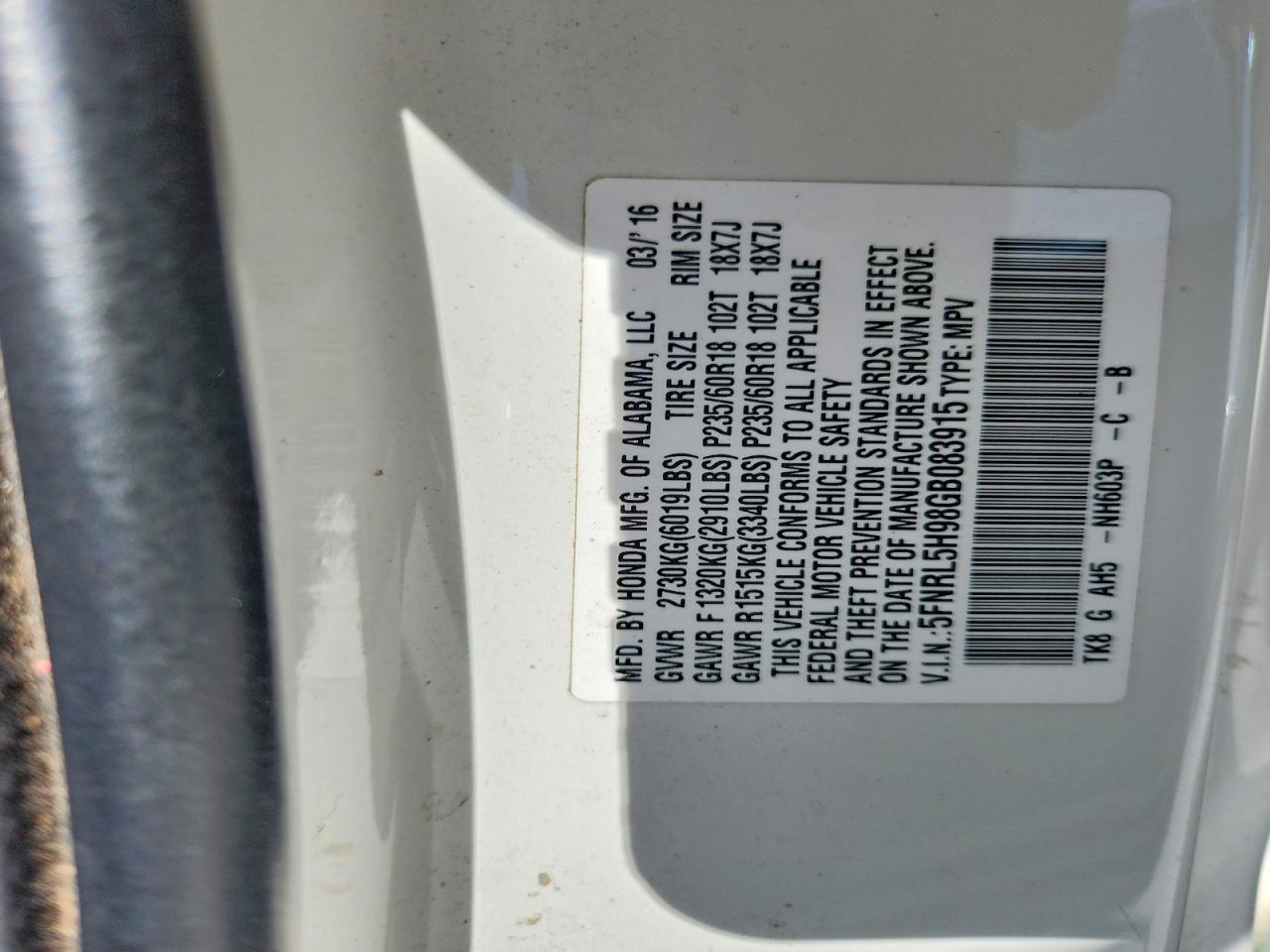 Honda Odyssey Touring