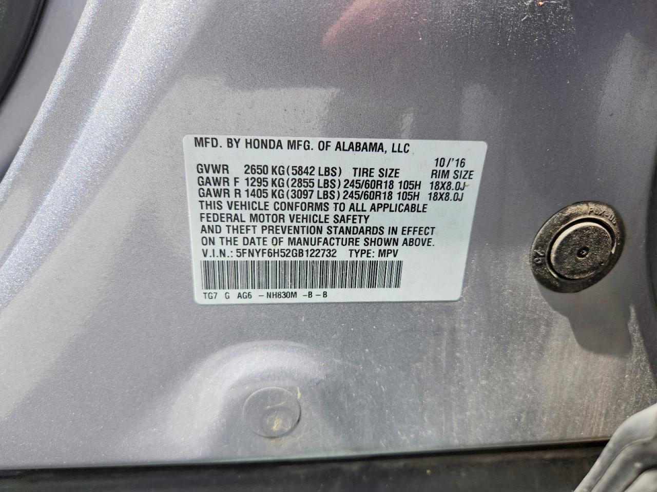 Honda Pilot Exl