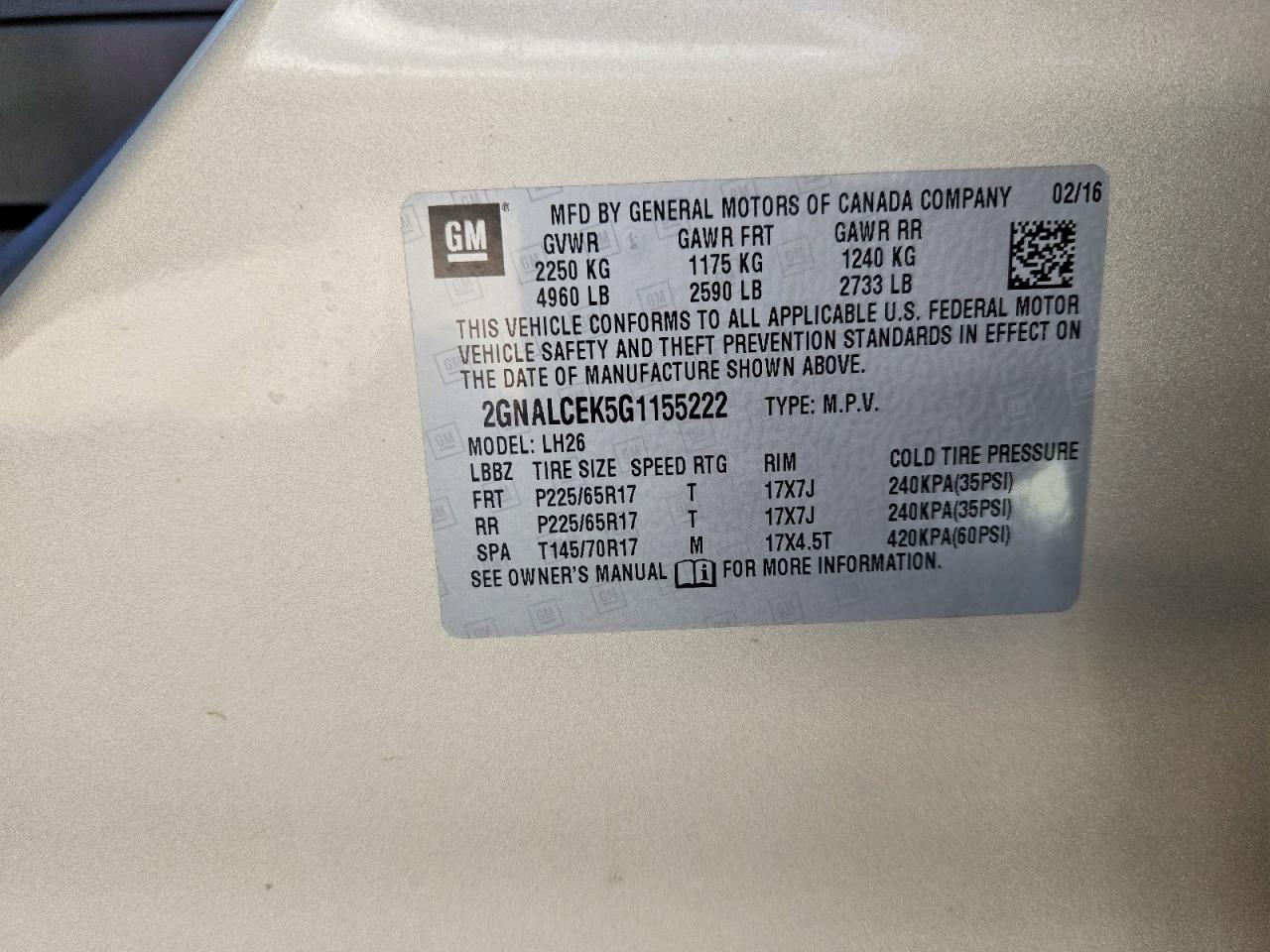 Chevrolet Equinox Lt