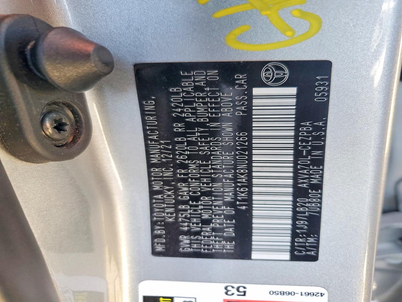 Toyota Camry Xse