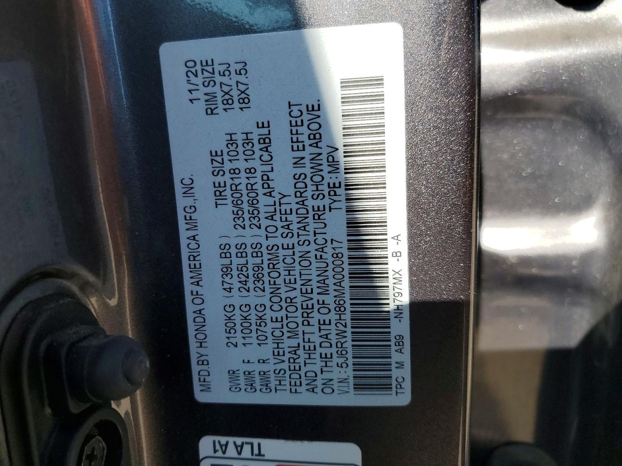 Honda Crv Exl