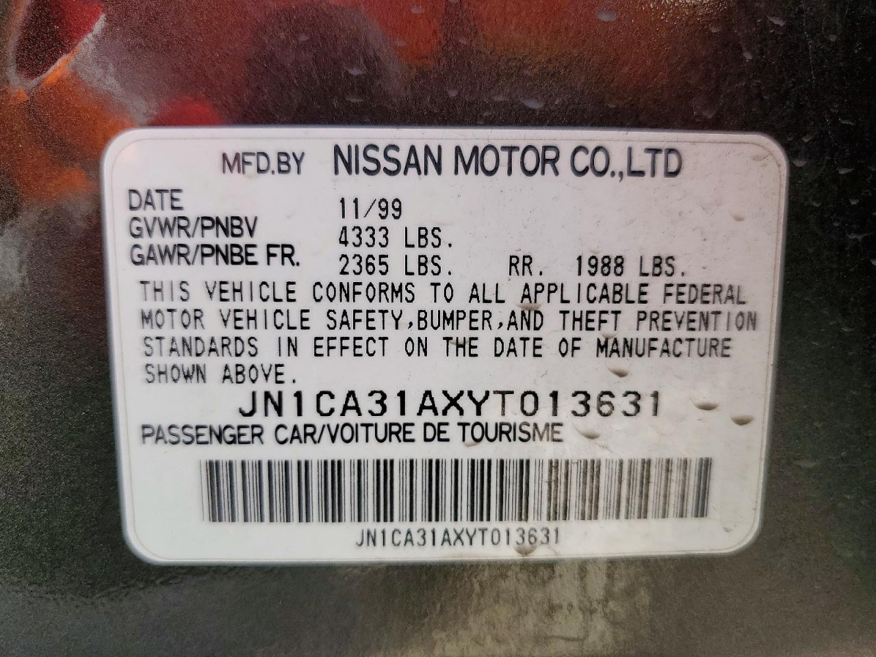 Nissan Maxima Gxe